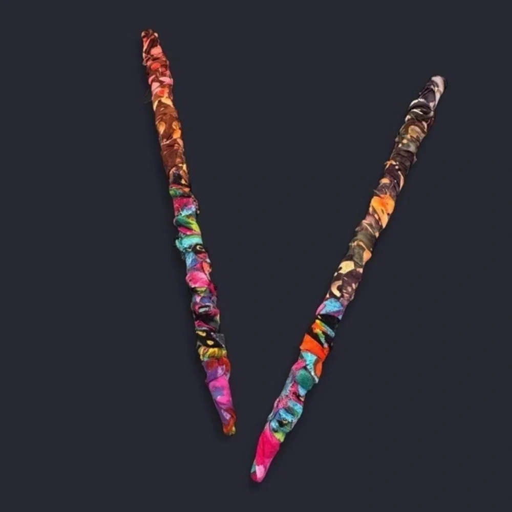 Handmade Fabric Wrapped Hair Chopsticks
